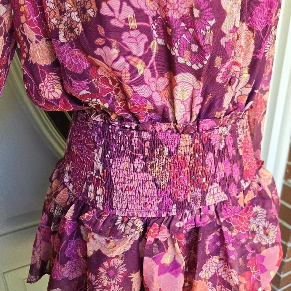 Floral Pink Mini Dress - Picture 7 of 12